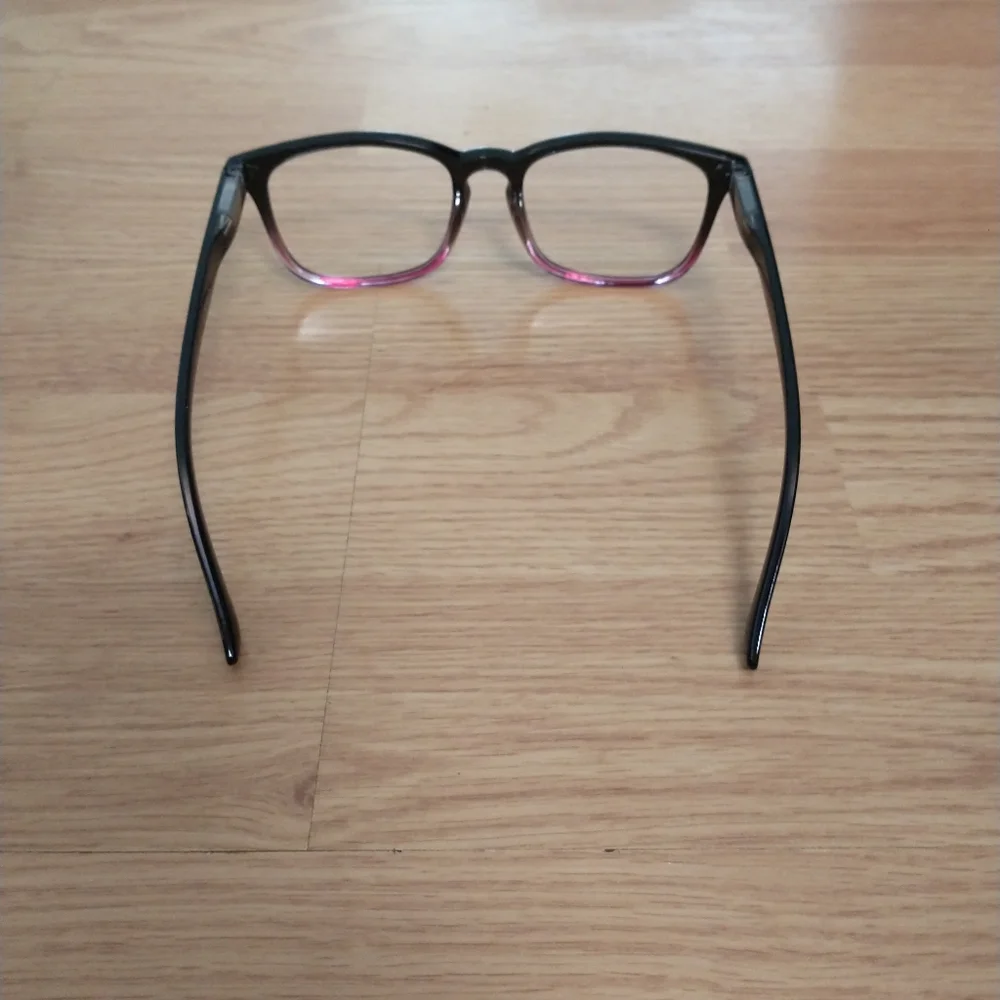 Brand new blue light glasses. Color: Black fades to maroon